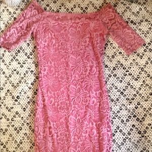 Gorgeous Mauve Lace Dress